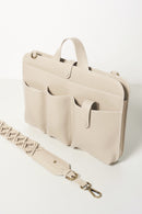 Lia Laptop Bag Leather(Ivory)