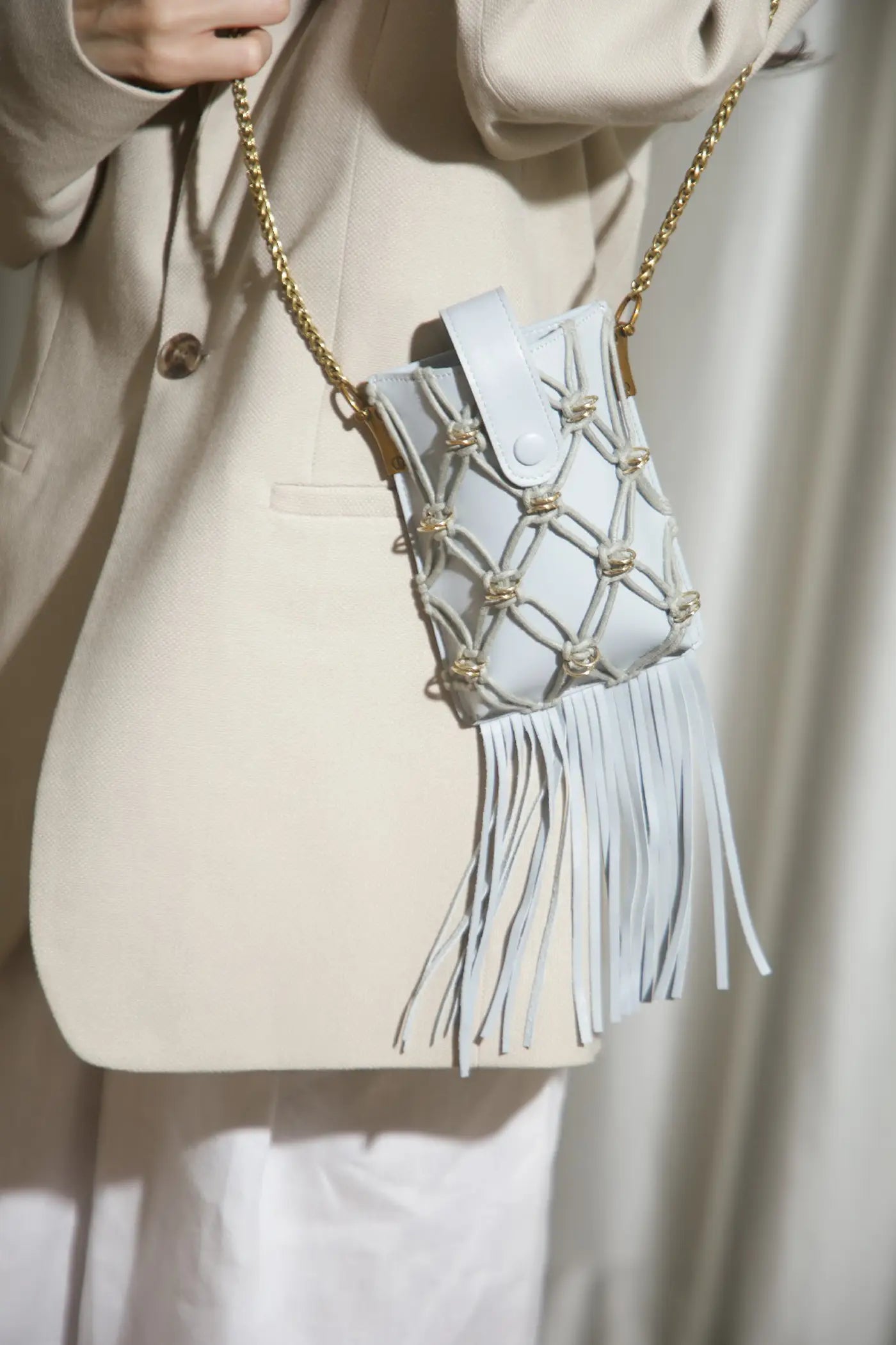 Madi Bag Fringes(Cement)