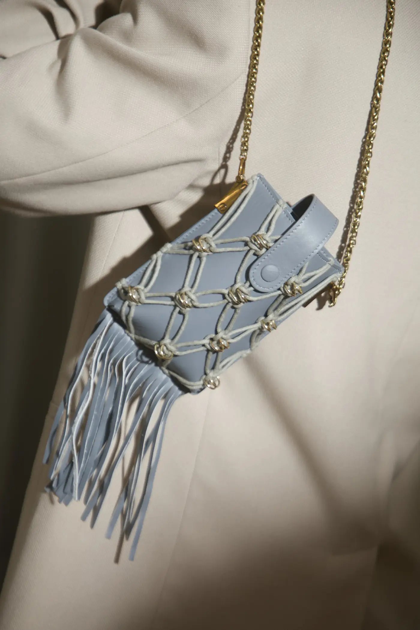 Madi Bag Fringes(Grey)