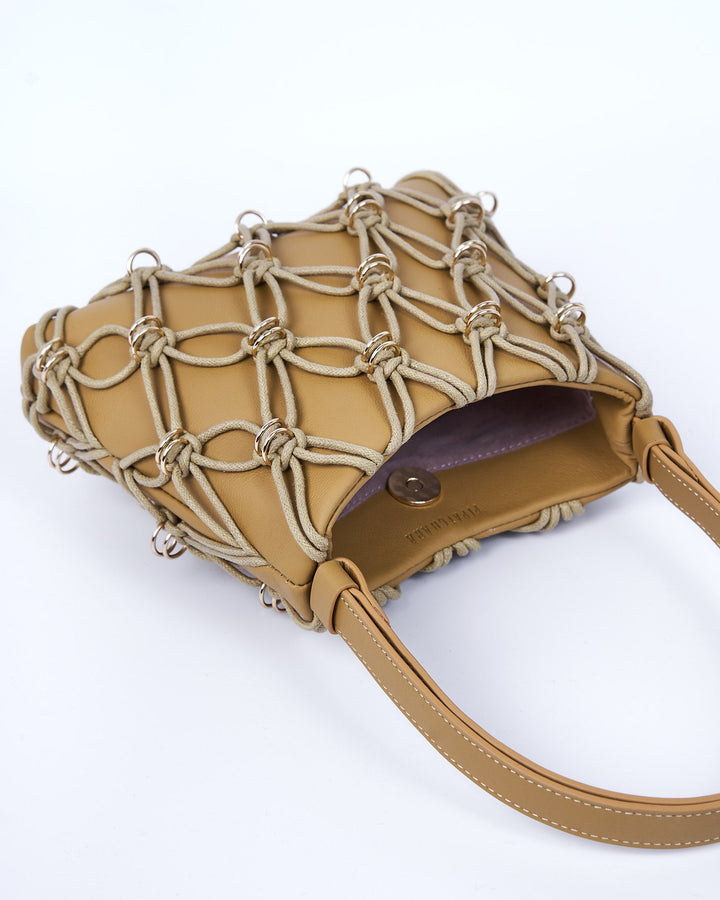 Mini Jade Bag Cotton Rope Mustard