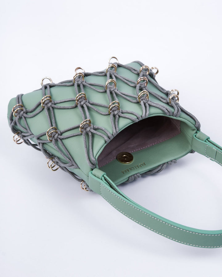 Mini Jade Bag Cotton Rope Pear