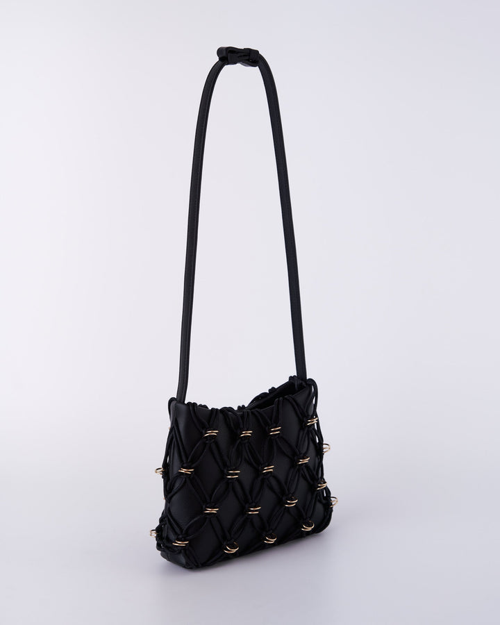 Mini Jade Bag Cotton Rope Black