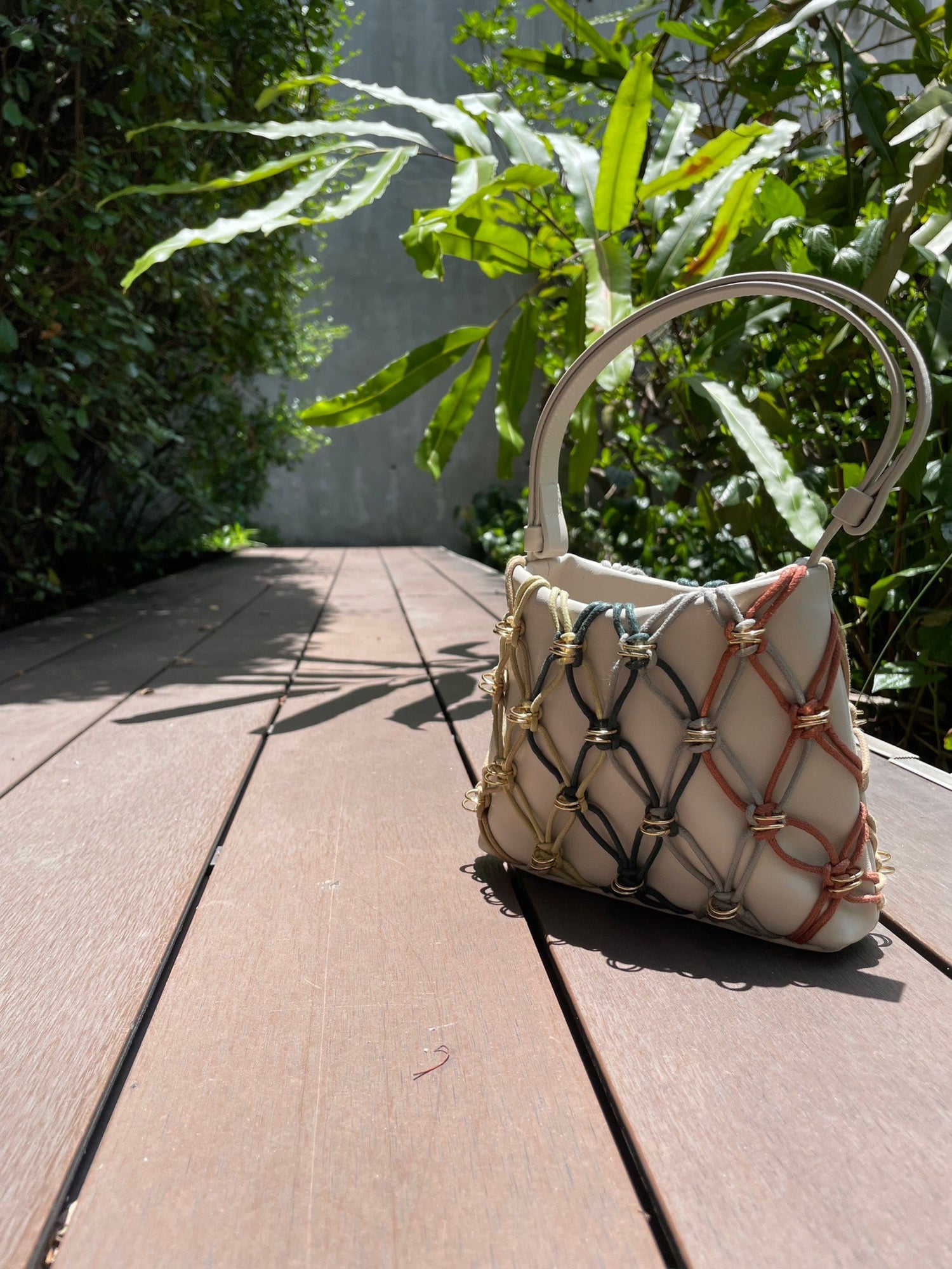 Mini Jade Bag Cotton Rope White Candy