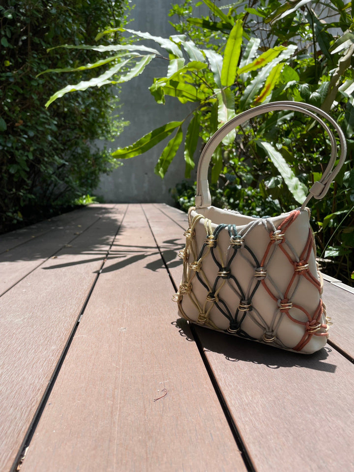 Mini Jade Bag Cotton Rope White Candy