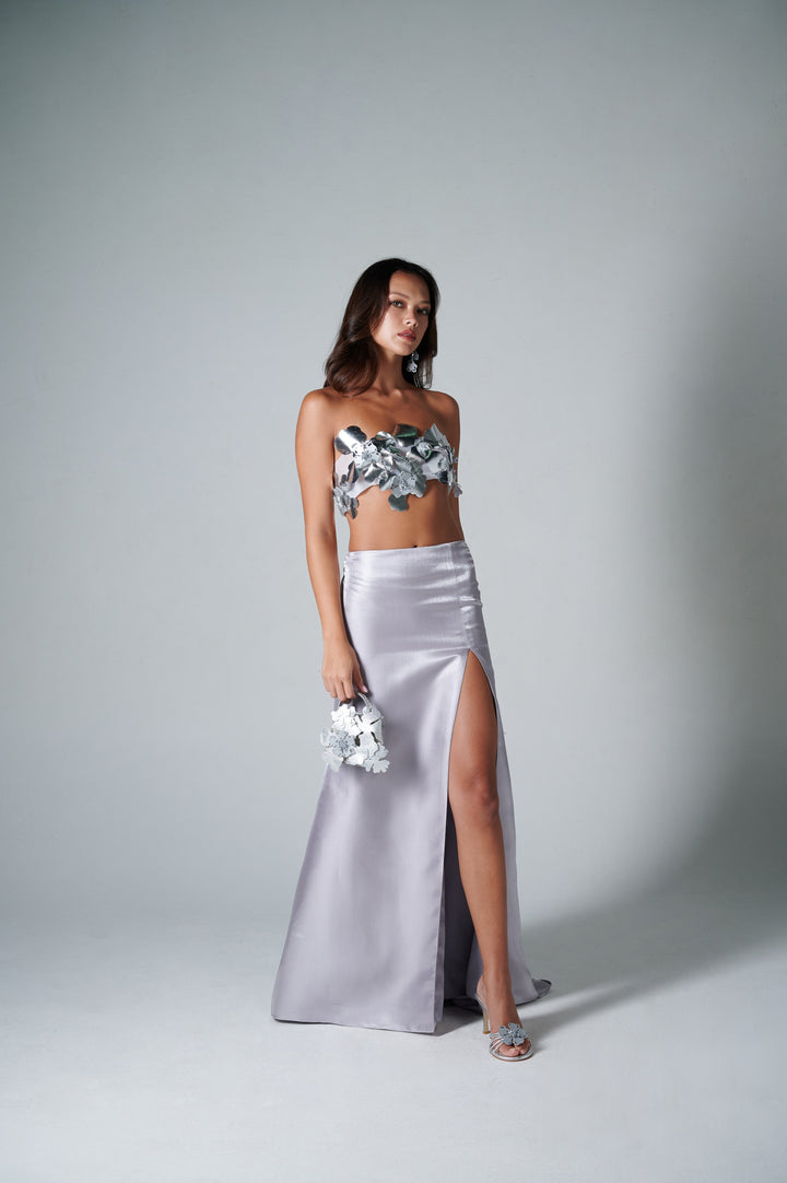 Look21 (Floral Cropped Top)