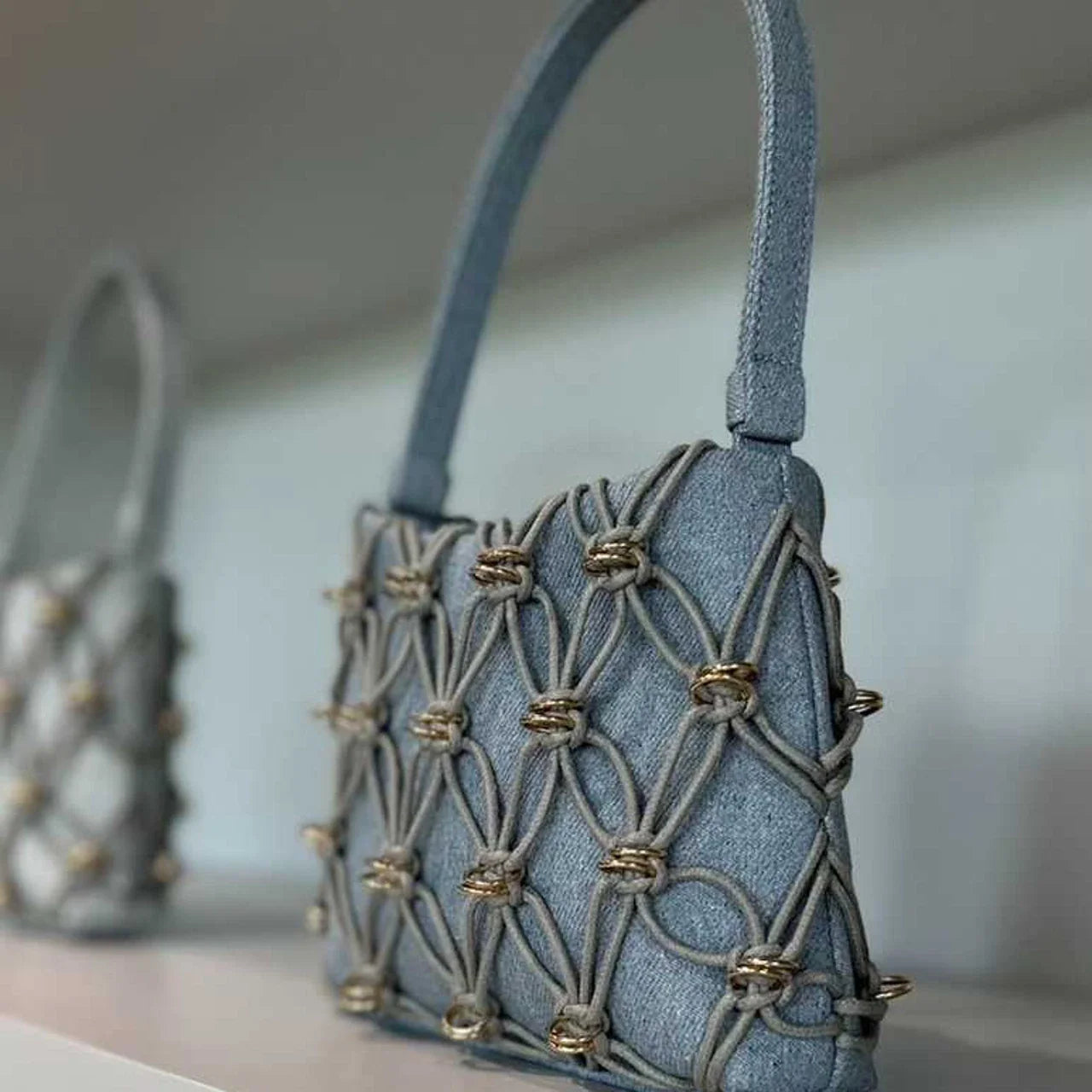 Jade Bag (Cotton Rope) - Dark Denim